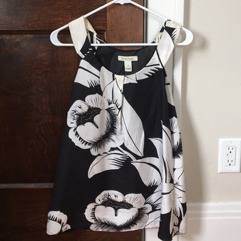 White House | Black Market Silk Top- Size 6